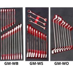 1/3 Cabinet Toolkit with Combination Wrench set, Rachet Wrench set, Offset Wrench SET