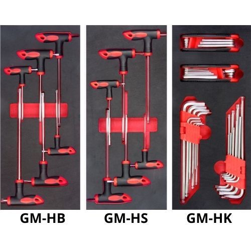 1/3 Cabinet Toolkit with Ball Hex Key, Star Hex KEY set for tool cabinet