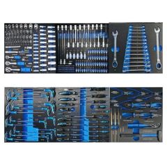 HIGH QUALITY 258-PIECES 7 Drawers Tool Box Trolley With Garage Tools For Automobile