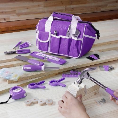 GreatmaxTools GM-PL089 Purple Women Home Repair Tool SET