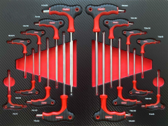 5 Drawers Mobile Rolling Lockable Metal Tool Cabinet Trolley with 201 pcs Tools for Workshop Repair