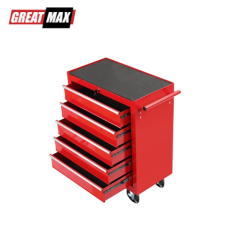 5 drawers heavy duty tool cabinet stainless steel tool trolley set