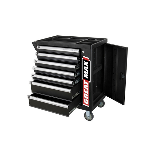 High quality 7 Drawer tool cabinet storage cabinet/tool trolley/ tool cart with handle and wheels