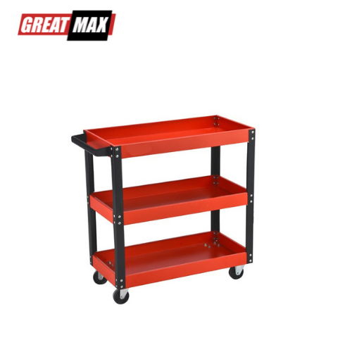 Hot sale widely use removable three shelves tool cart with handle