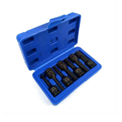 3/8'' Drive Hex Head 7PCS CR-MO Mechanic Tools Impact Socket Set Tool Kits