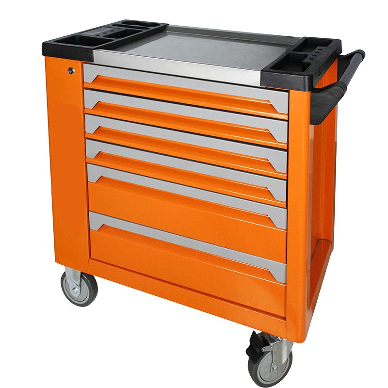 218PCS6 Drawers Super Rolling Metal Tool Trolley Car Repair Garage