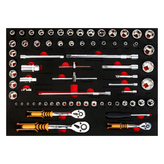 176PCS-6 Drawers With Side Door Trolley Cabinet with Tool Set Mechanic Hand Tools