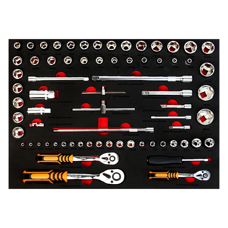 176PCS-6 Drawers With Side Door Trolley Cabinet with Tool Set Mechanic Hand Tools