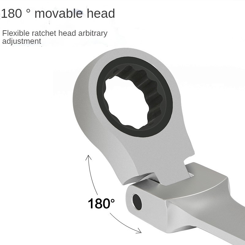 OPEN RATCHET FLARE NUT COMBINATION SPANNER