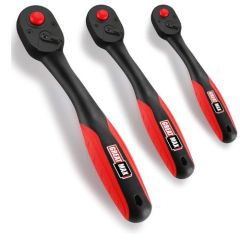 72 tooth Full Composite Shell - Offset Handle - Quick Release Reversible Ratchet Wrench