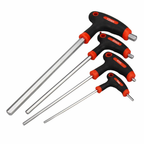 4 pcs CRV hex key set with handle