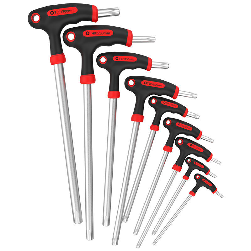 9 pcs CRV hex key set with handle