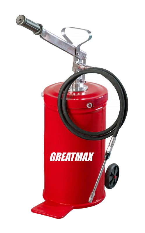 Hand Grease Gun With Wheels 16L