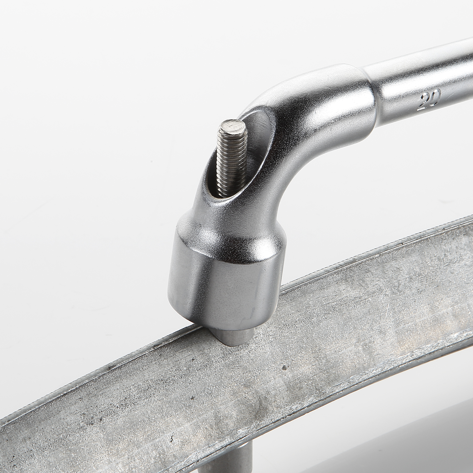 Angled open-socket wrench