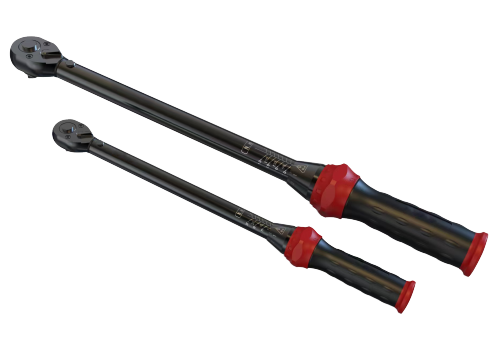 Torque wrench with click voice when setting each scale