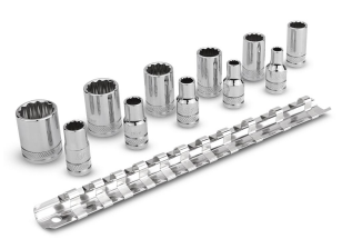 11pce 1/4" Drive 12 Point 5/32"-9/16" AF Imperial Socket Set
