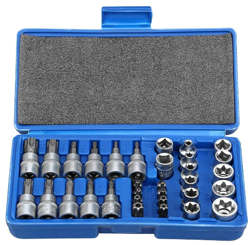 34pcs 3/8” Star Socket & Bits Socket Set