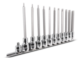 12pcs 1/2" Drive Deep Torx Socket Set