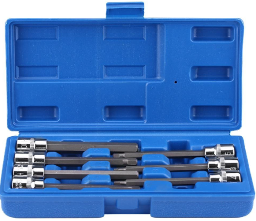 7PIECE 3/8"DRIVE SAE LONG REACH HEX BIT SOCKET SET