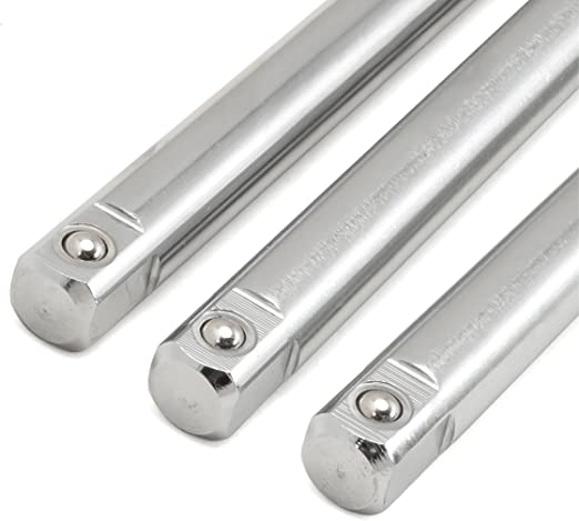 3pcs 1/2'' drive extra long extension bar set