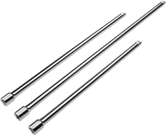 3pcs 1/2'' drive extra long extension bar set