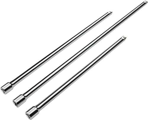 3pcs 1/2'' drive extra long extension bar set