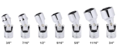 7PCES 3/8" Drive Universal Joint Socket Set