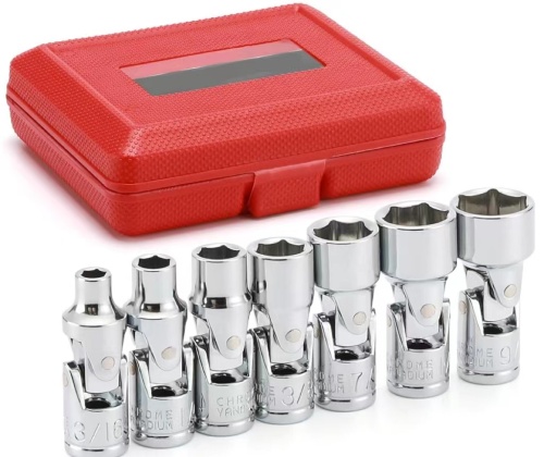 7PCS 1/4" Drive Universal Flex Socket Set