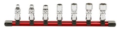 7PCES 1/4'' Drive SAE Universal Flex Socket Set
