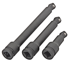 3pcs 1/2" Drive Impact Wobble Socket Extension Set