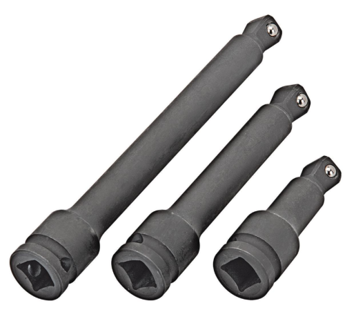 3pcs 1/2" Drive Impact Wobble Socket Extension Set