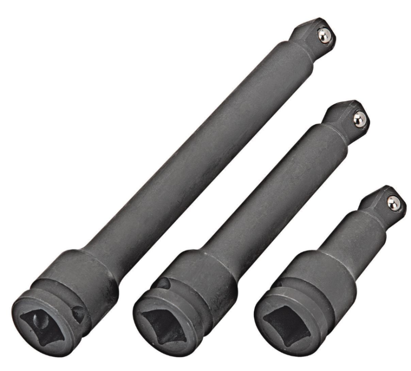 3pcs 1/2" Drive Impact Wobble Socket Extension Set