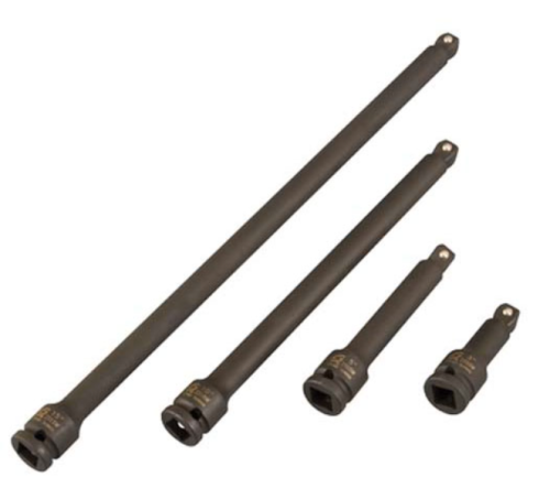 4pcs 3/8" Drive Impact Wobble EXT Set