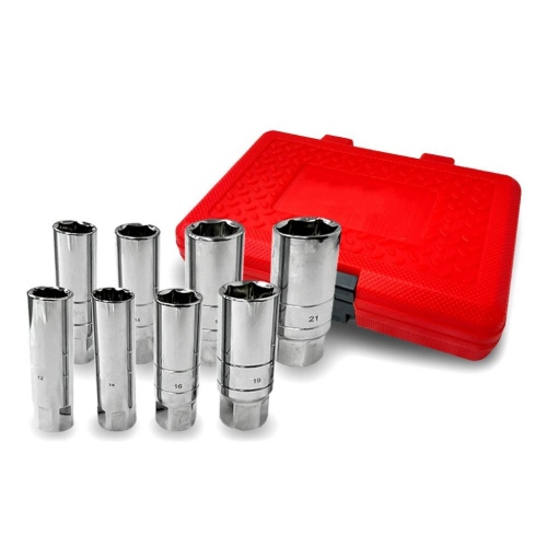 8pce 3/8" Magnetic Spark Plug Socket Set