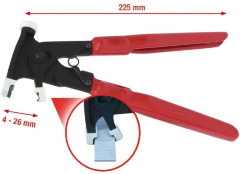 Pliers for Adhesive Balancing Wheel Weights 225mm