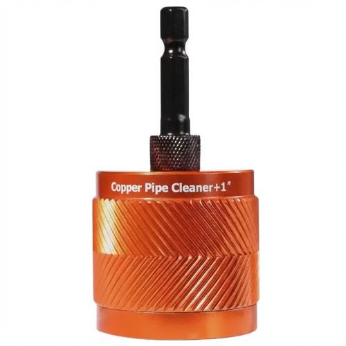 Copper Pipe Cleaner for Drill – 1/4" Hex Shank Pipe Cleaning Tool
