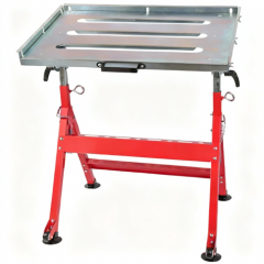 Adjustable Welding Table with Wheels – Tiltable Steel Workbench, 30" × 20" / 760 × 505mm