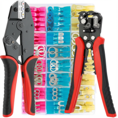 Marine Grade Heat Shrink Crimping Tool Set with Wire Stripper – 280PCS AWG 22–10 Connectors