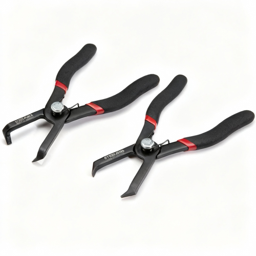 2-Piece Push Pin Removal Plier Set – 30° &amp; 80° Offset, 170mm