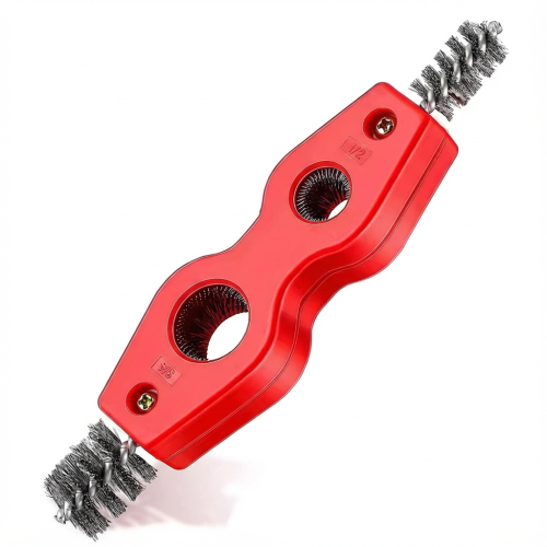 4-in-1 Battery Terminal Cleaner – ABS Housing with Stainless Steel Brushes