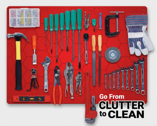 Magnetic Tool Board System for Tool Storage &amp; Display – Multiple Sizes Available