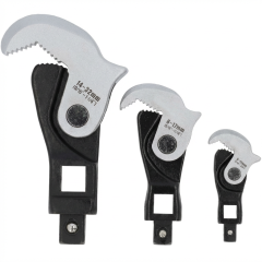 3-Pc Spring-Loaded Auto Size Adjusting Crowfoot Wrench Set (1/4", 3/8", 1/2")