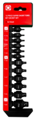 12PC Super Short Torx Bit Socket Set