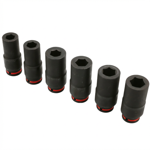 6pcs Weighted Impact Socket Set – 1/2 Drive