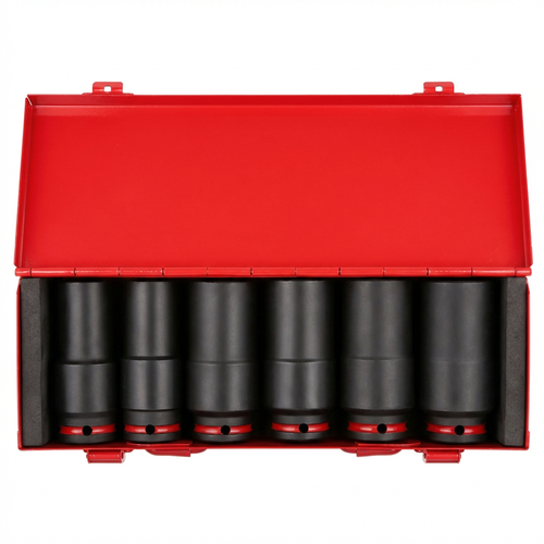 6pcs Weighted Impact Socket Set – 1/2 Drive