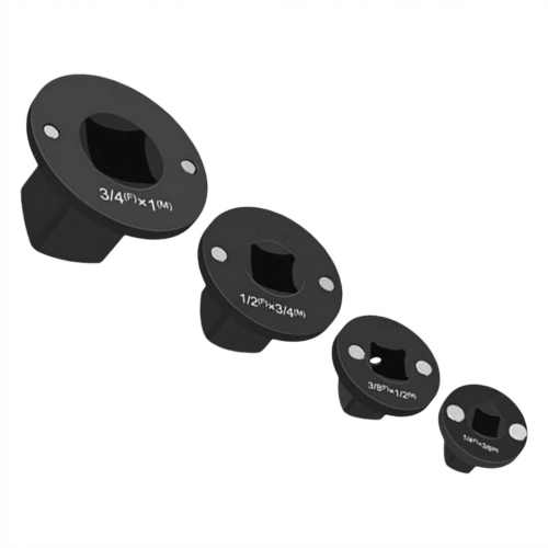 Low Profile Impact Socket Adapter Set 4PCS – CR-MO Drive Ratchet Adapter for Tight Spaces