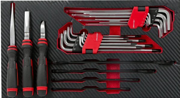 3pc Stackable Rolling Workshop Toolbox with 105pc Tools