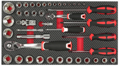 3pc Stackable Rolling Workshop Toolbox with 105pc Tools
