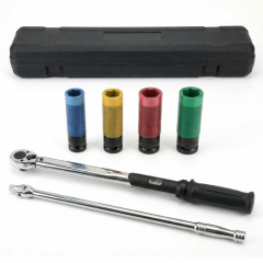 6pc Wheel Change Torque Wrench Set – 1/2" Drive (40-210 Nm)