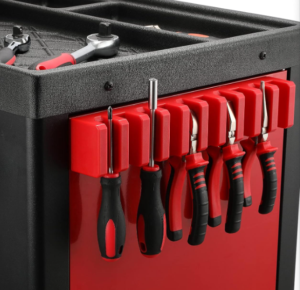 Magnetic Plier & Wrench Holder – 10 Slot Tool Organizer